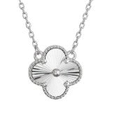 COLLAR	1 TREBOL PLATA CON RAYA / PLATA .925